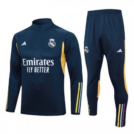 Real Madrid Training Huppari 2023-24 Neljännes-Zip Laivaston - Miesten